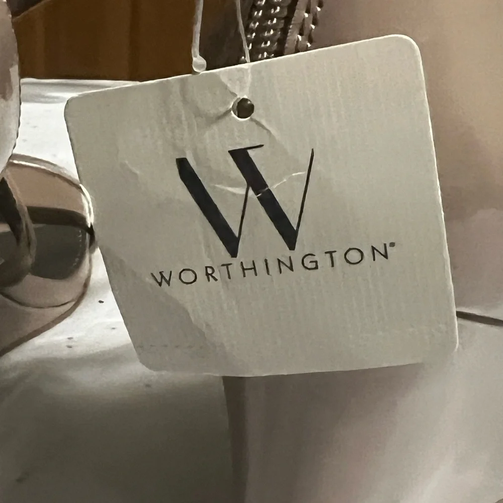 Worthington Patent Wedge Strappy Heels